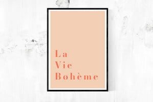 LA VIE BOHEME